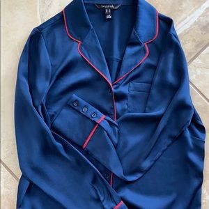 Long Tall Sally Women’s Navy Blouse